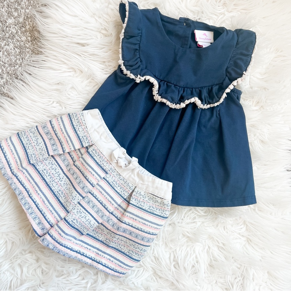 Tommy Bahama | Matching Toddler Girl Short Set